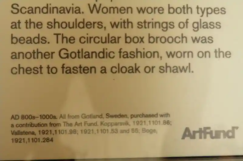 Solar disc circular brooch, Gotlandic fashion, worn on the chest to fasten a cloak or shawl